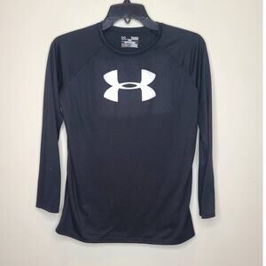Under Armour heat gear black long sleeve shirt - YXL